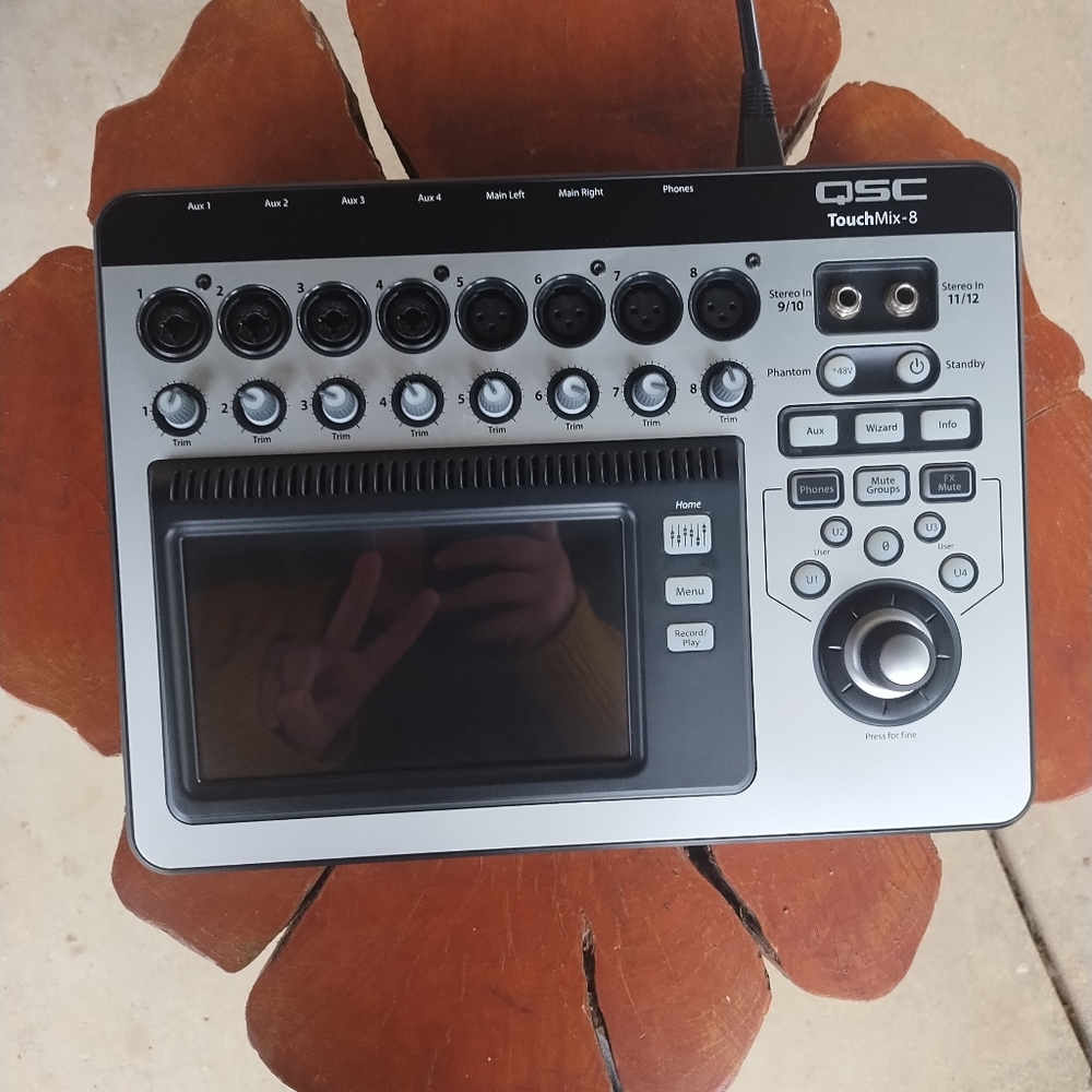 QSC TouchMix-8 Digital Mixer - Black and Silver